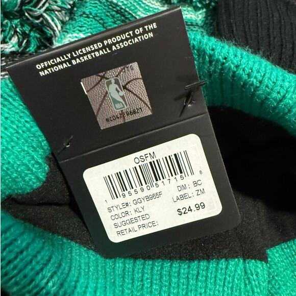 Boston Celtics NBA Beanie Hat Bundle of 3 NWT Ultra Game Green Black White - Picture 4 of 5